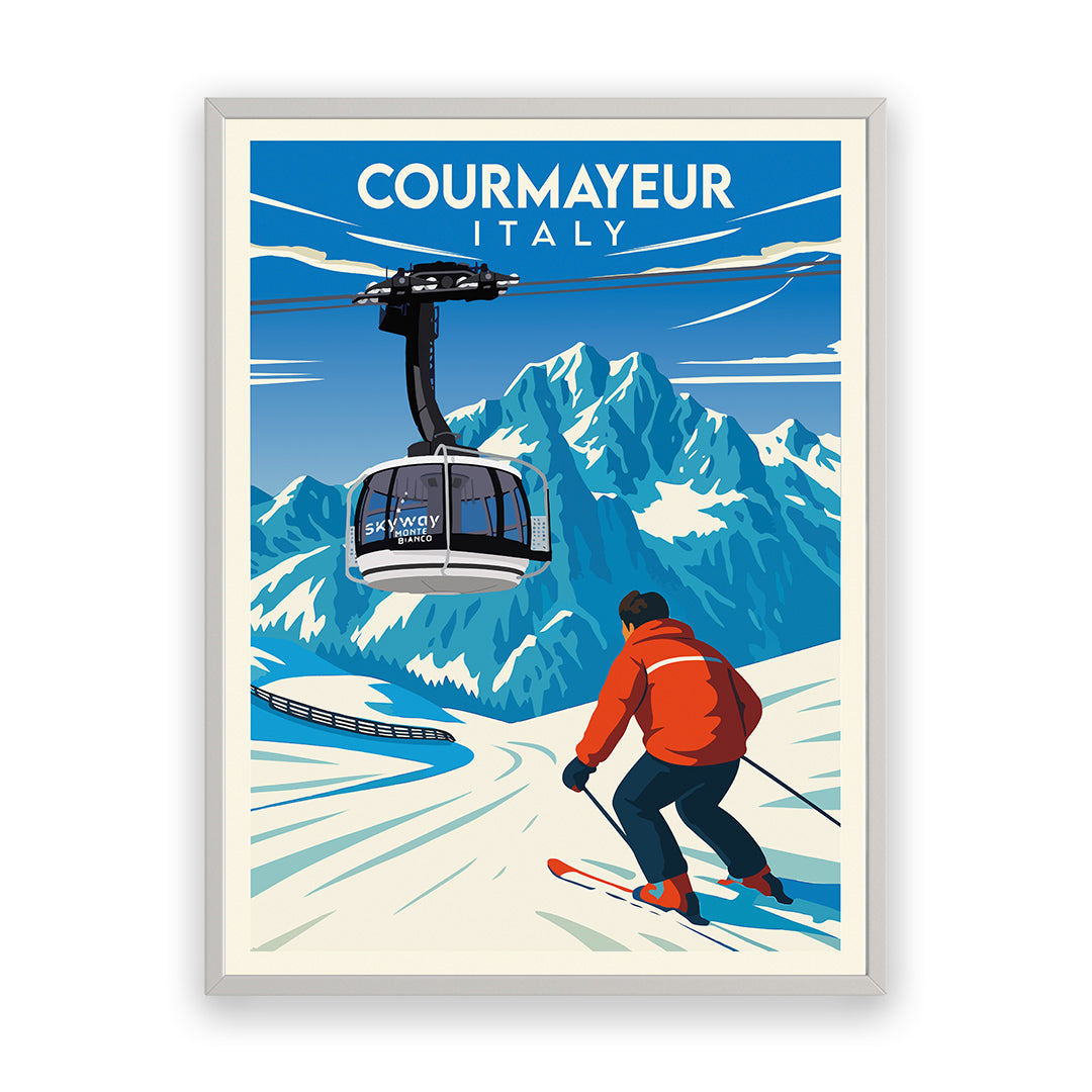 Courmayeur Italien Kunstdruck