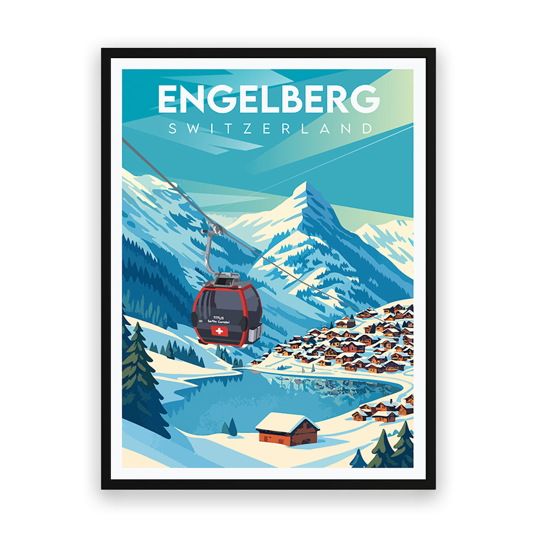 Engelberg Schweiz Kunstdruck