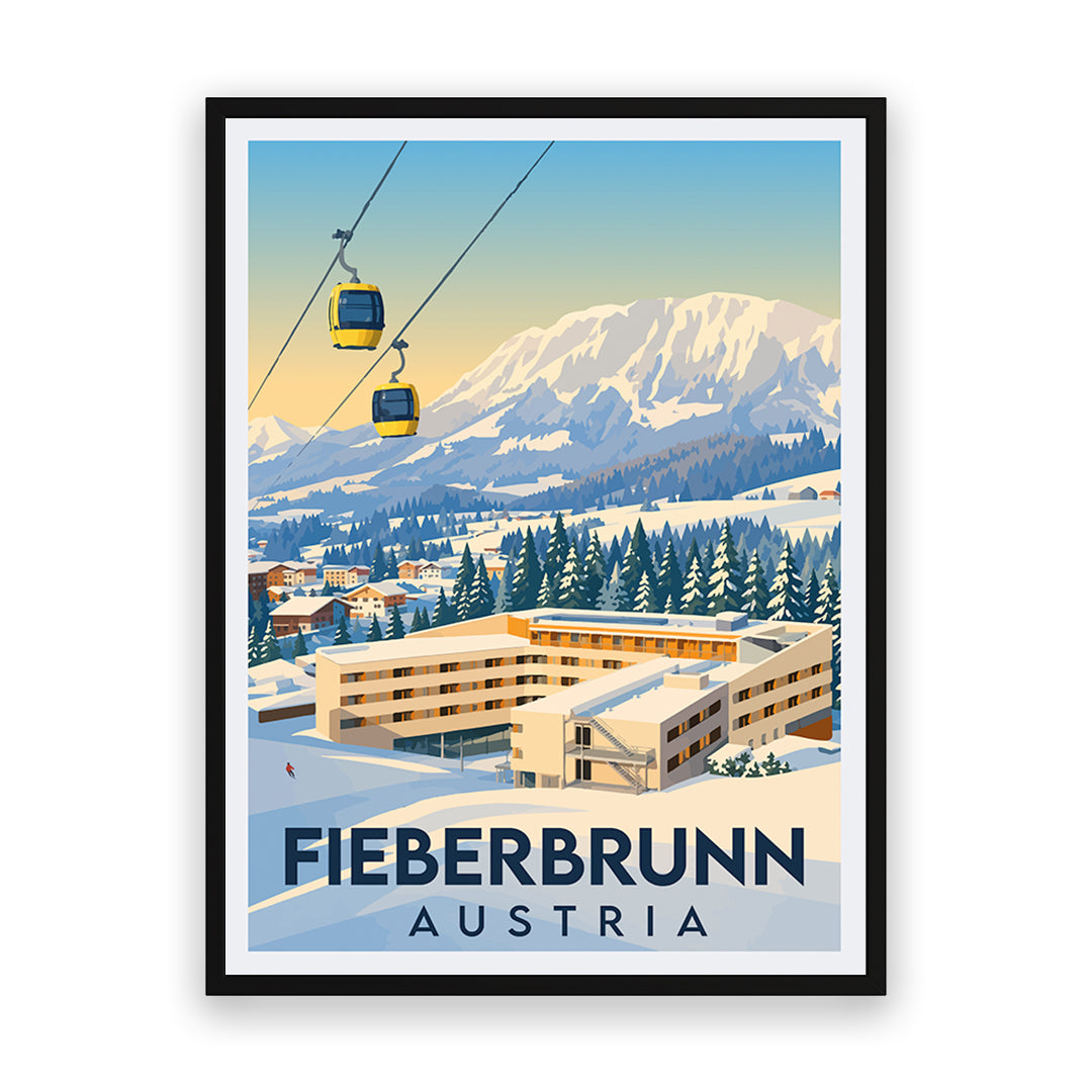 Fieberbrunn Österreich Kunstdruck
