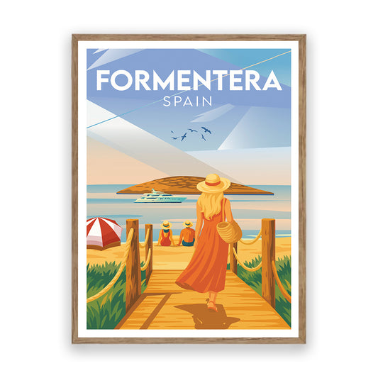 Formentera Spanien Kunstdruck