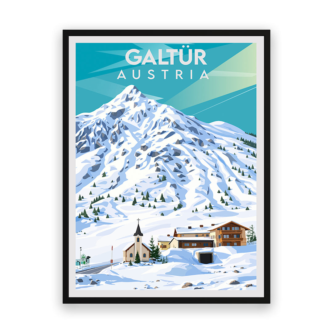 Galtür Österreich Kunstdruck