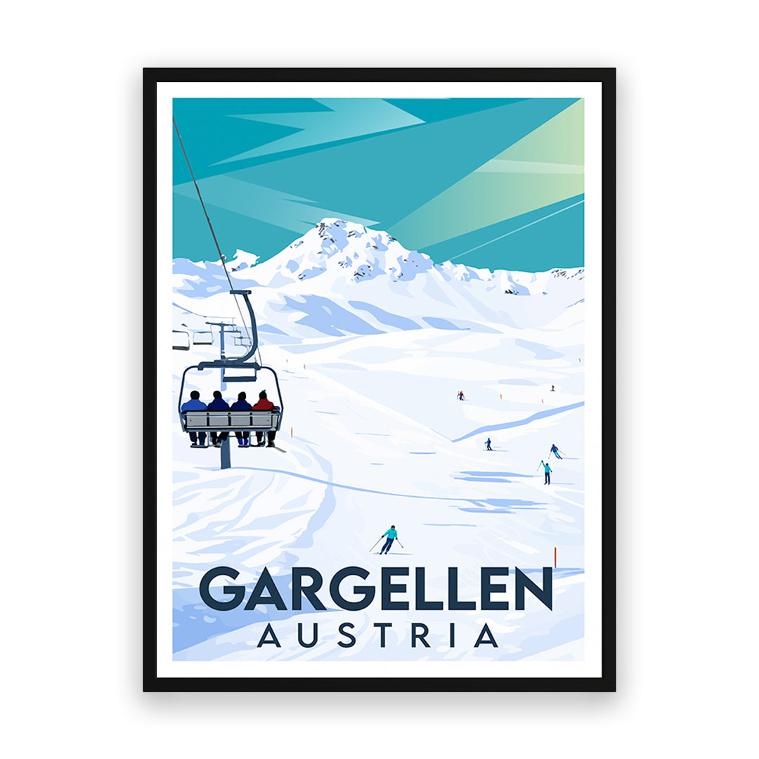 Gargellen Österreich Kunstdruck