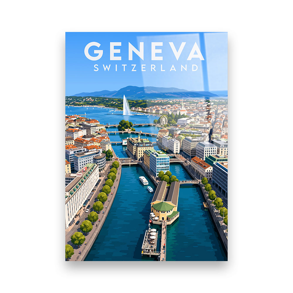 Genf Schweiz Acryldruck