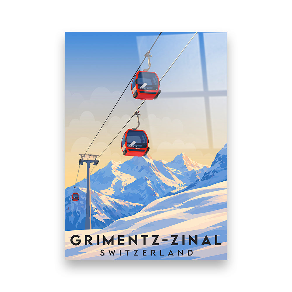 Grimentz-Zinal Schweiz Acryldruck