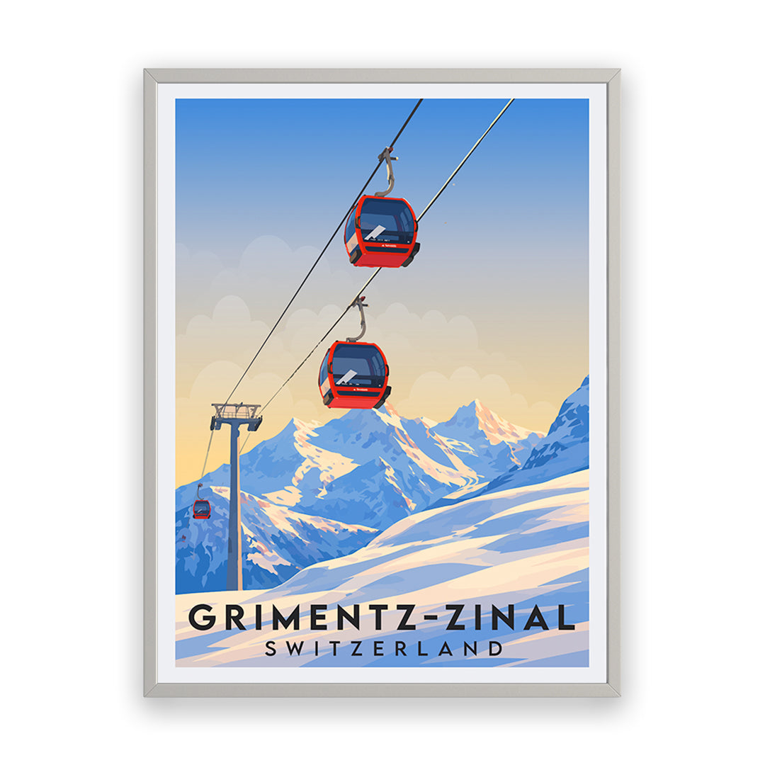 Grimentz-Zinal Schweiz Kunstdruck