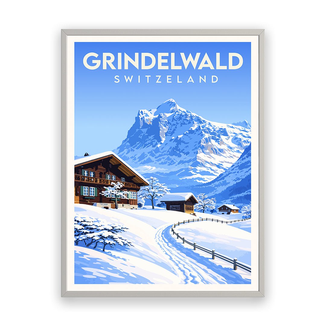 Grindelwald Schweiz Kunstdruck