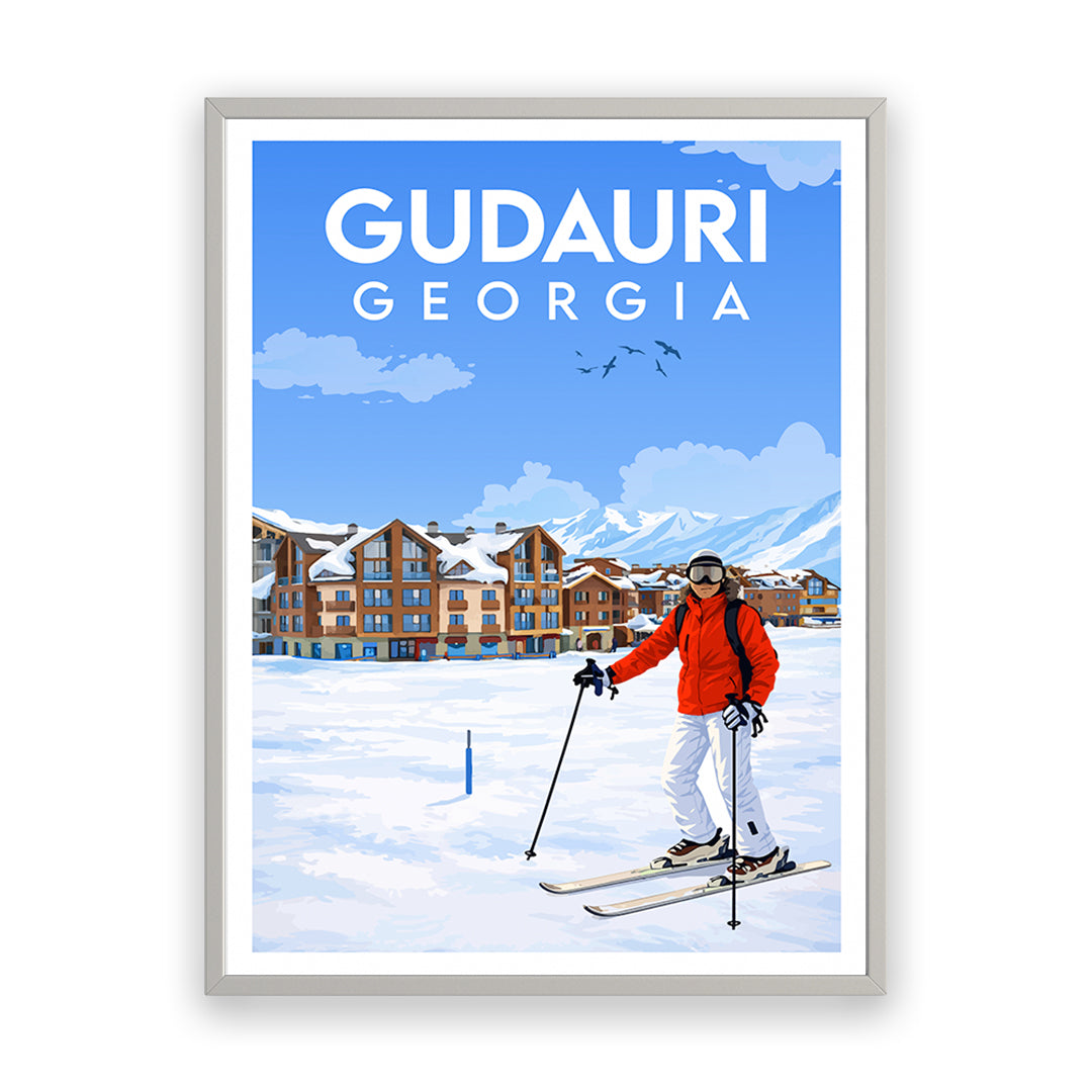 Gudauri Georgien Kunstdruck