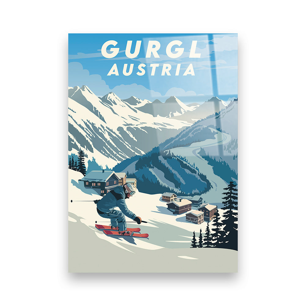 Gurgl Österreich Acryldruck