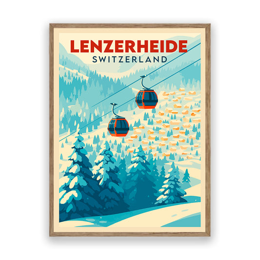 Lenzerheide Schweiz Kunstdruck