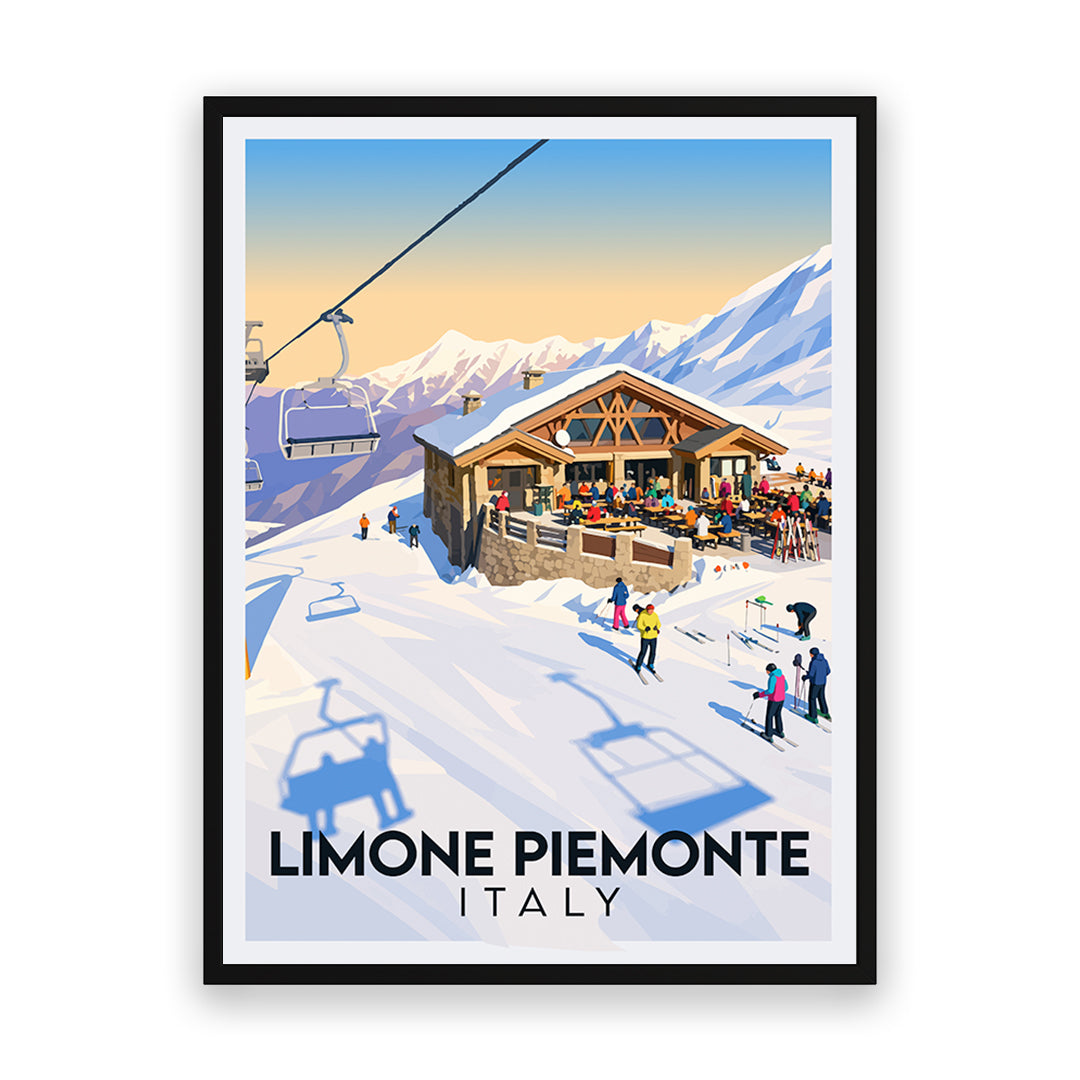 Limone Piemonte Italien Kunstdruck