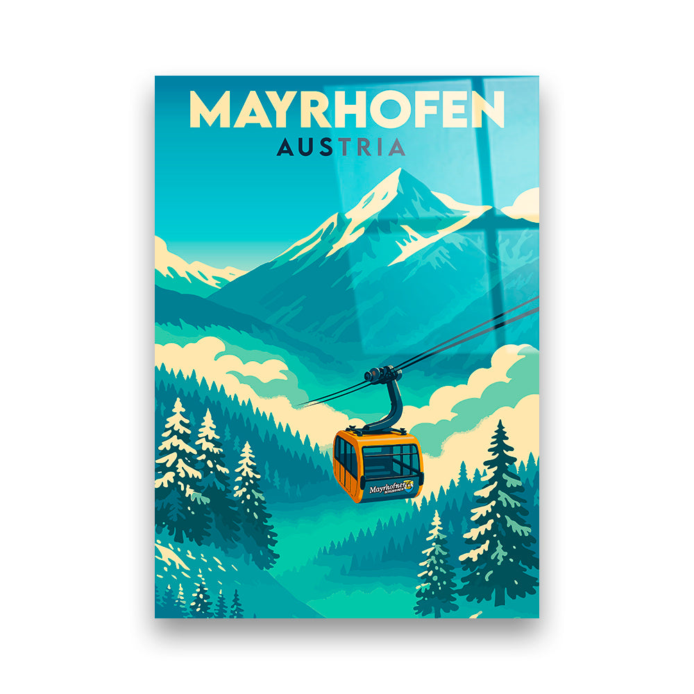 Mayrhofen Österreich Acryldruck
