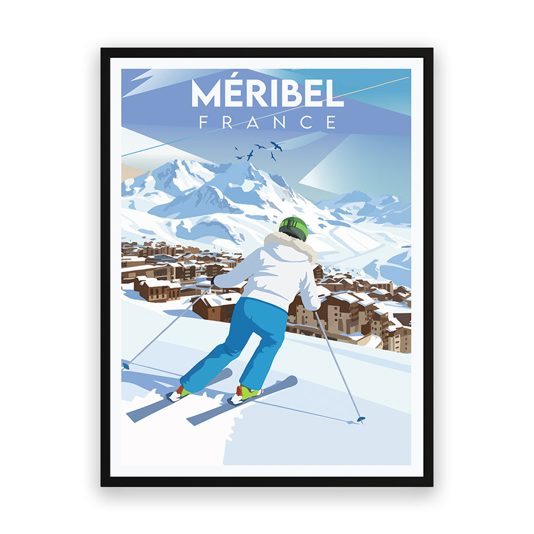 Méribel Frankreich Kunstdruck