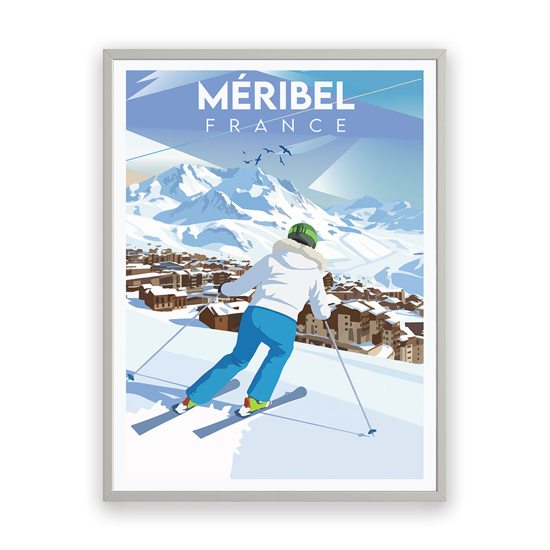 Méribel Frankreich Kunstdruck