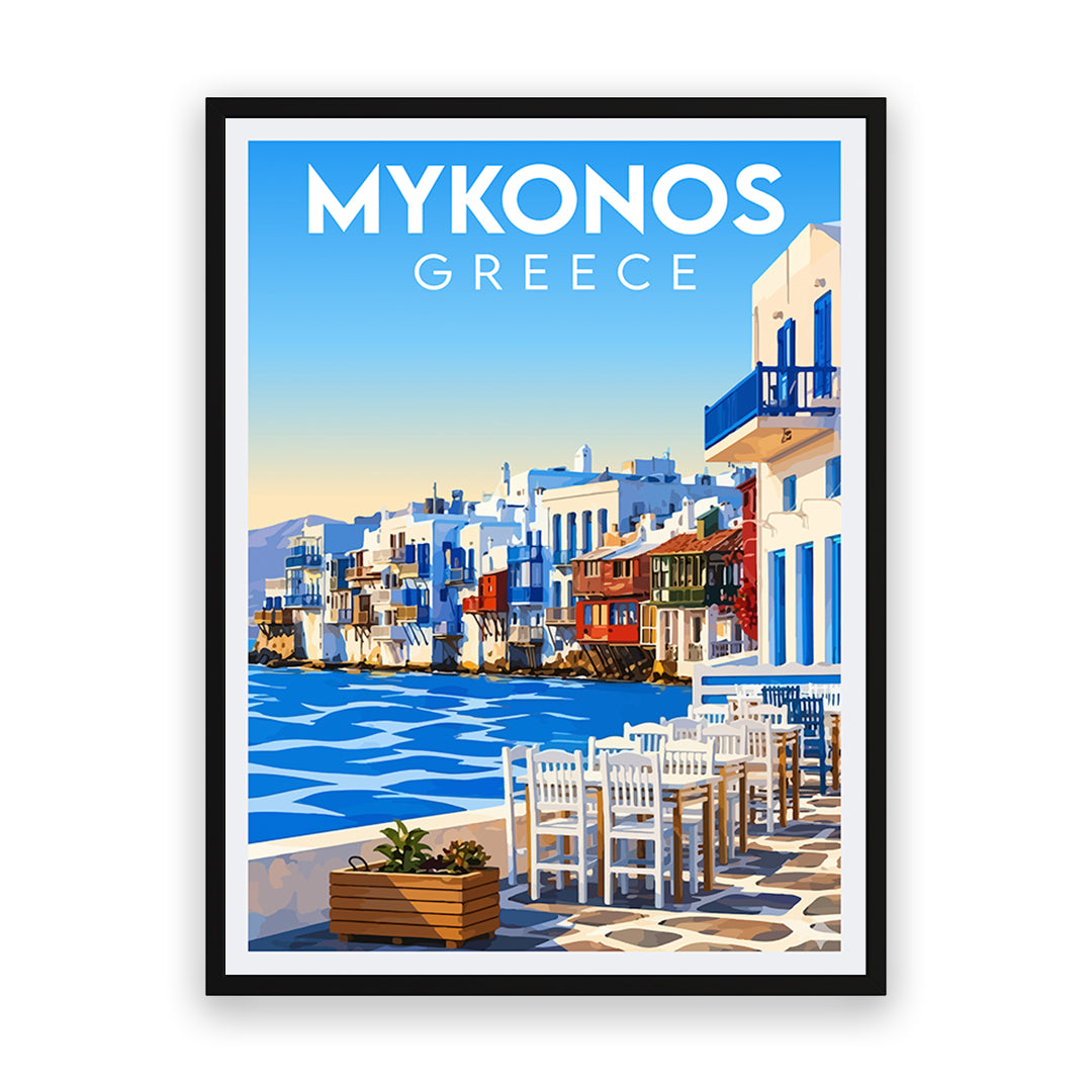 Mykonos Griechenland Kunstdruck
