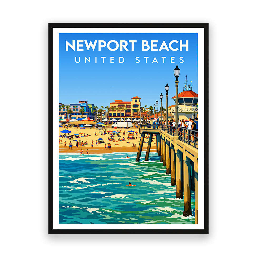 Newport Beach Amerika Kunstdruck