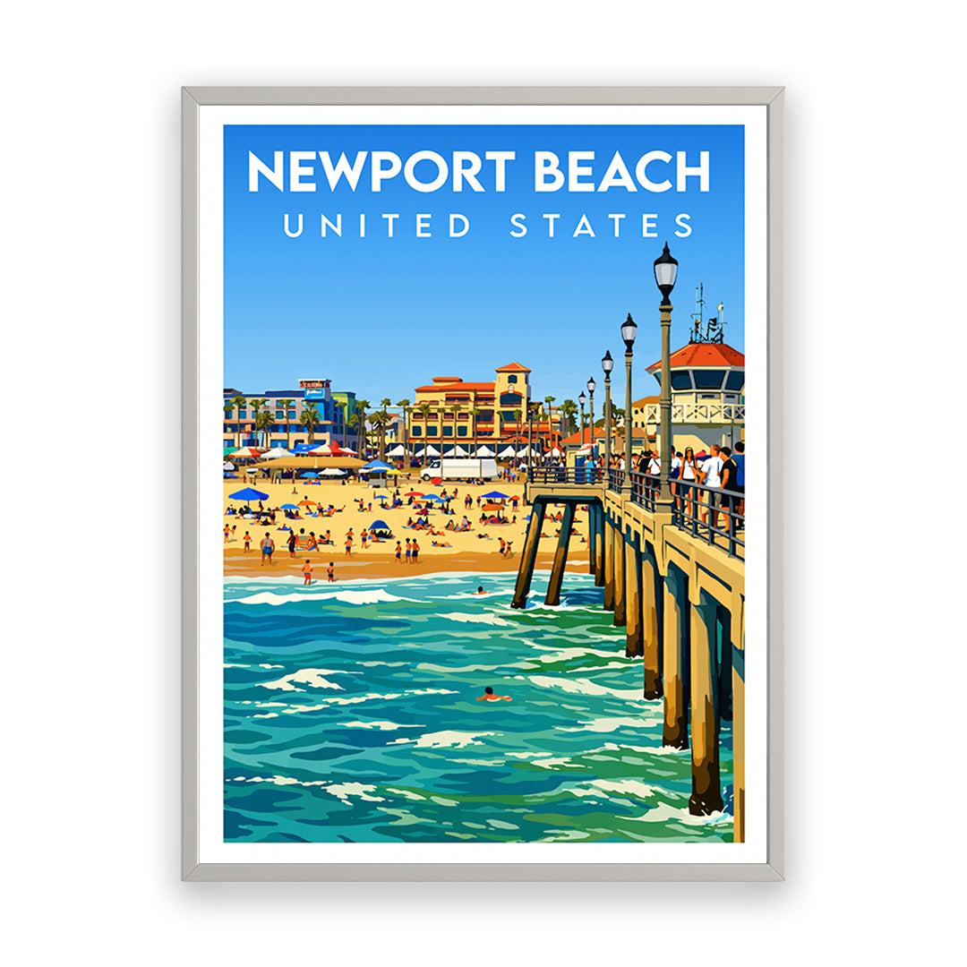 Newport Beach Amerika Kunstdruck