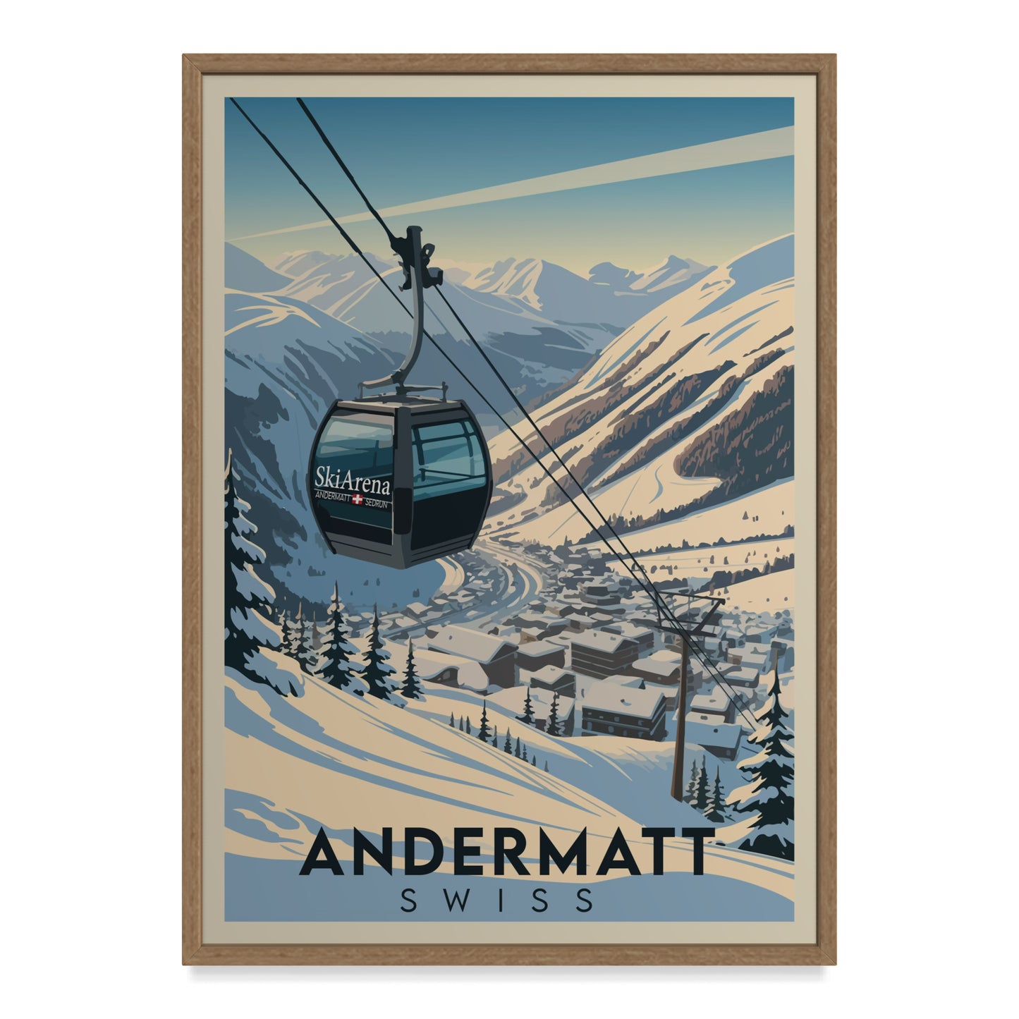 Andermatt Schweiz Kunstdruck