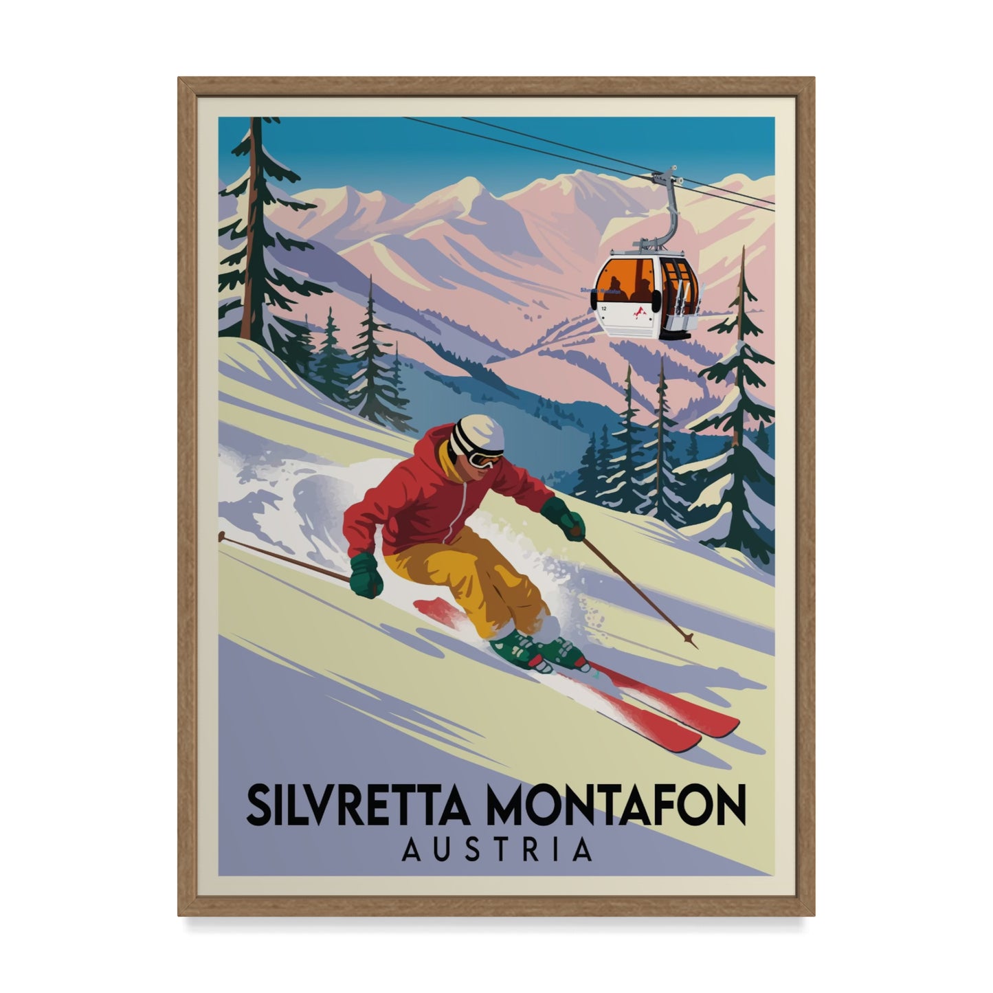 Silvretta Montafon Österreich Kunstdruck
