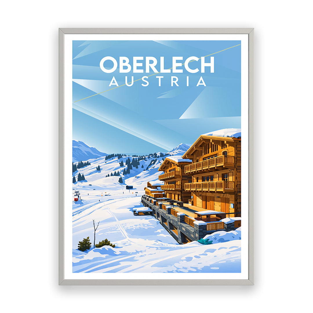 Oberlech Österreich Kunstdruck