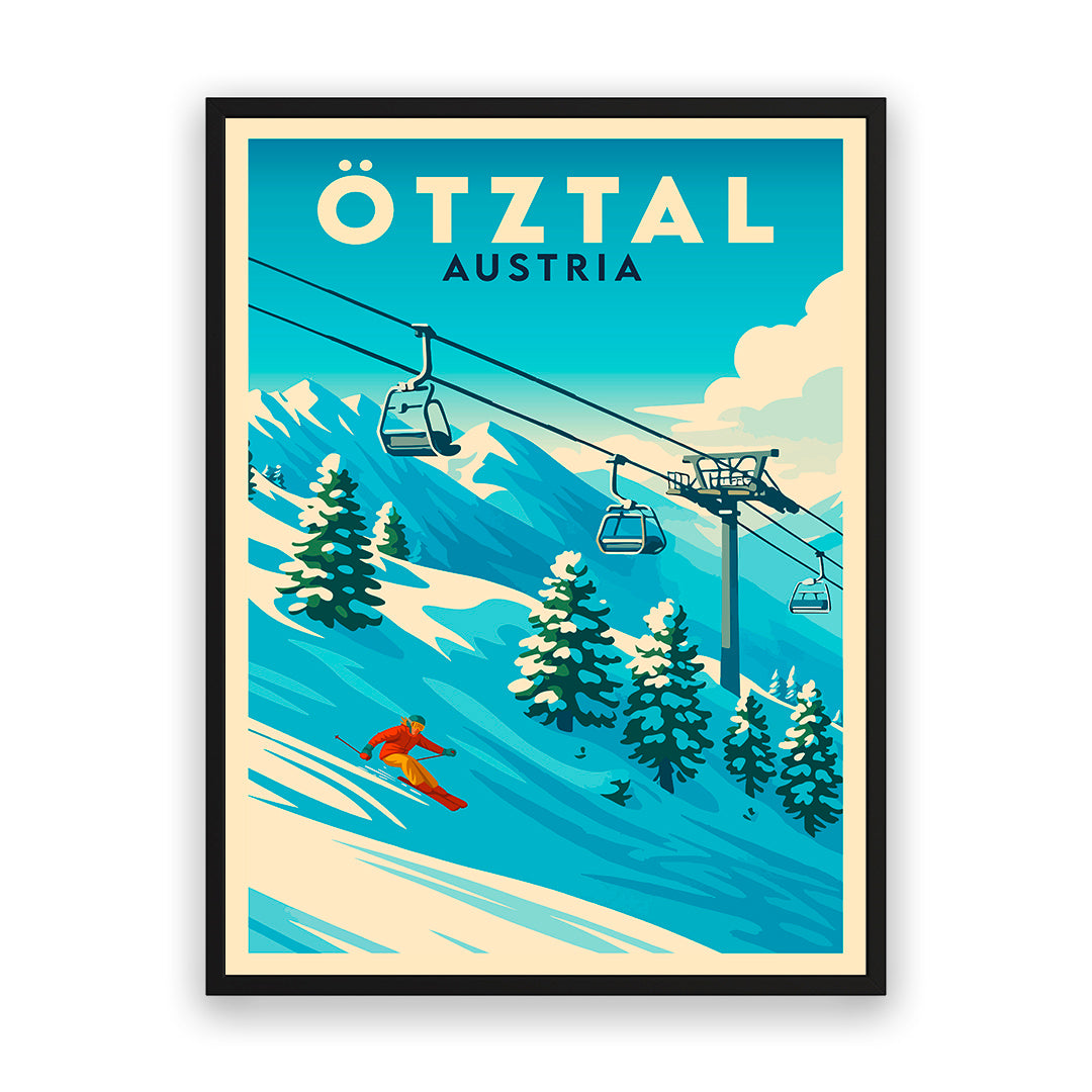 Ötztal Österreich Kunstdruck