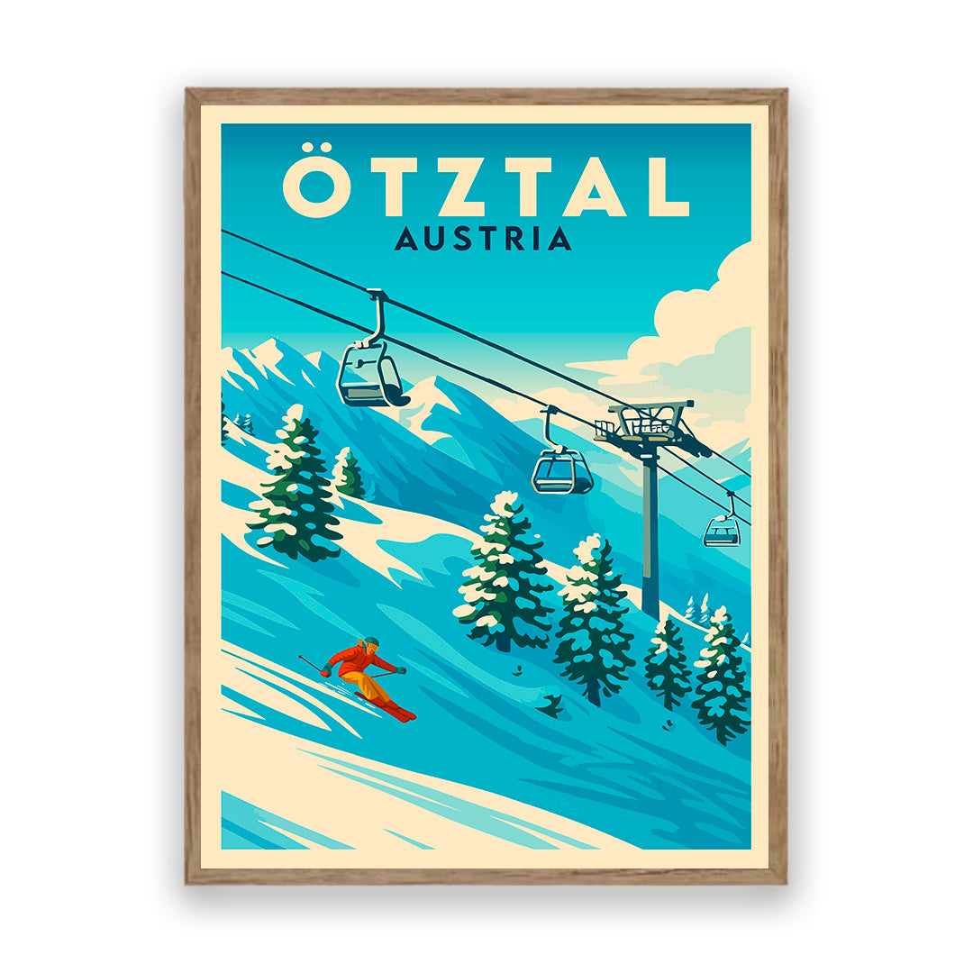 Ötztal Österreich Kunstdruck