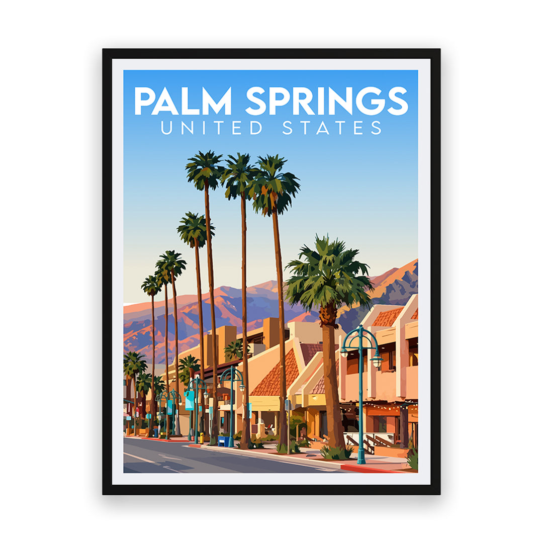 Palm Springs USA Kunstdruck