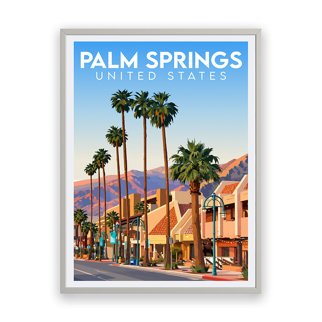 Palm Springs USA Kunstdruck