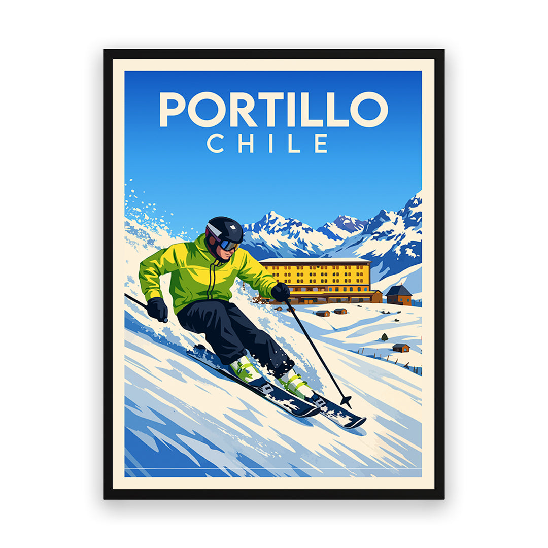 Portillo Chile Kunstdruck