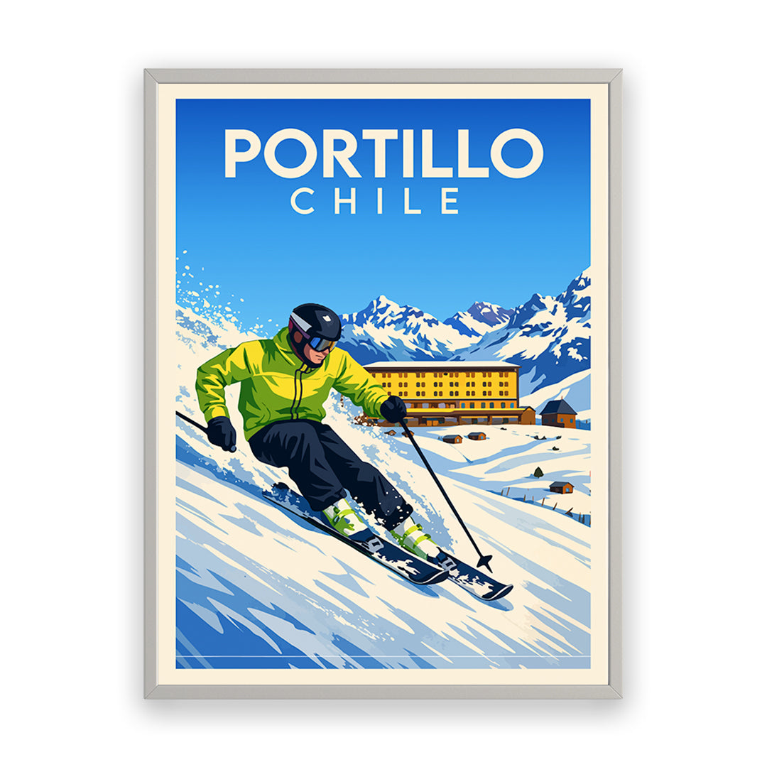 Portillo Chile Kunstdruck
