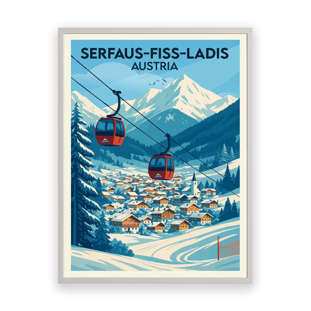 Serfaus-Liss-Ladis Österreich Kunstdruck
