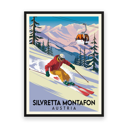 Silvretta Montafon Österreich Kunstdruck
