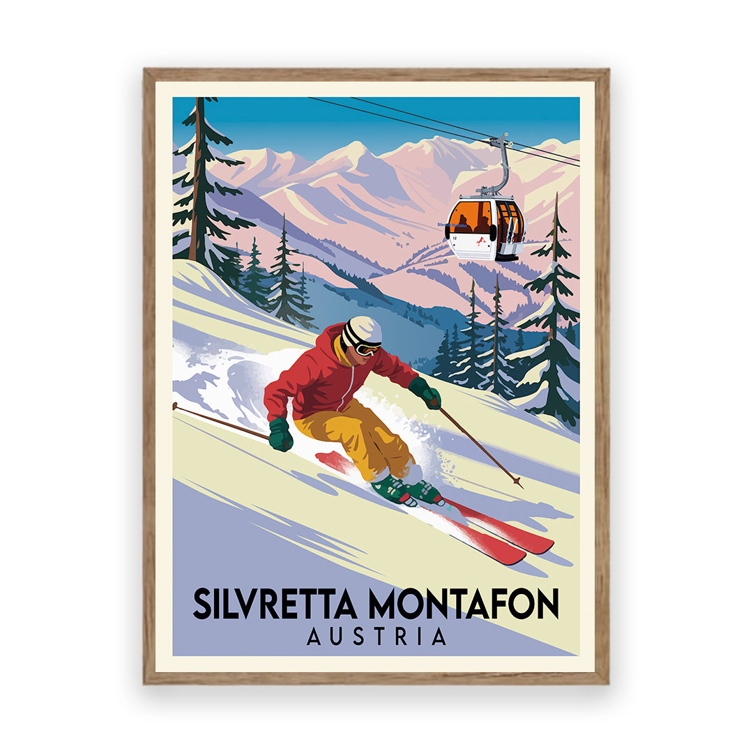 Silvretta Montafon Österreich Kunstdruck