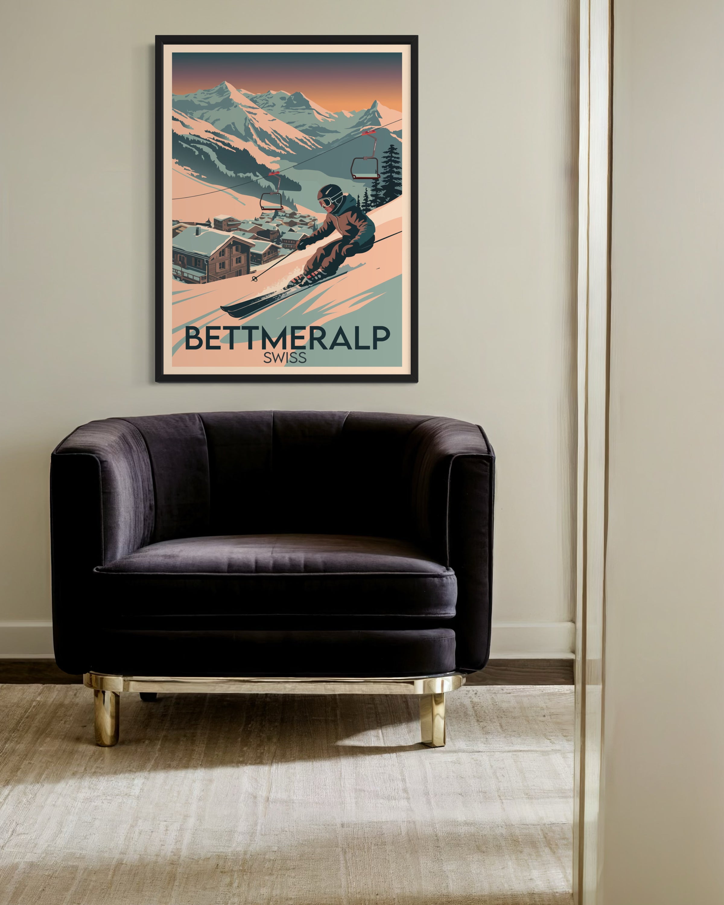 Bettmeralp Schweiz Kunstdruck