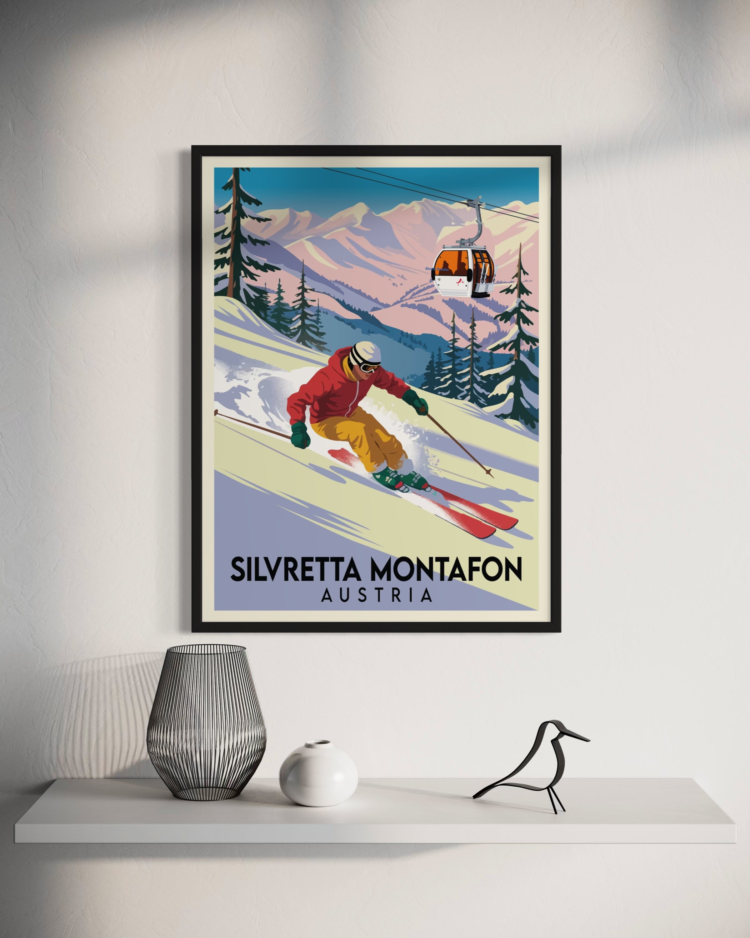 Silvretta Montafon Österreich Kunstdruck