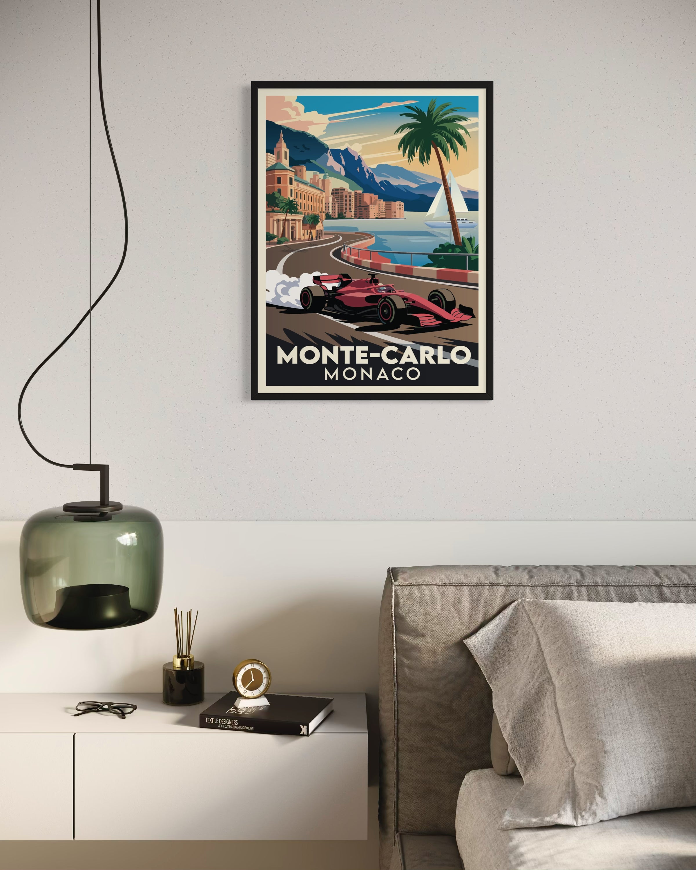 Monte Carlo Monaco Kunstdruck