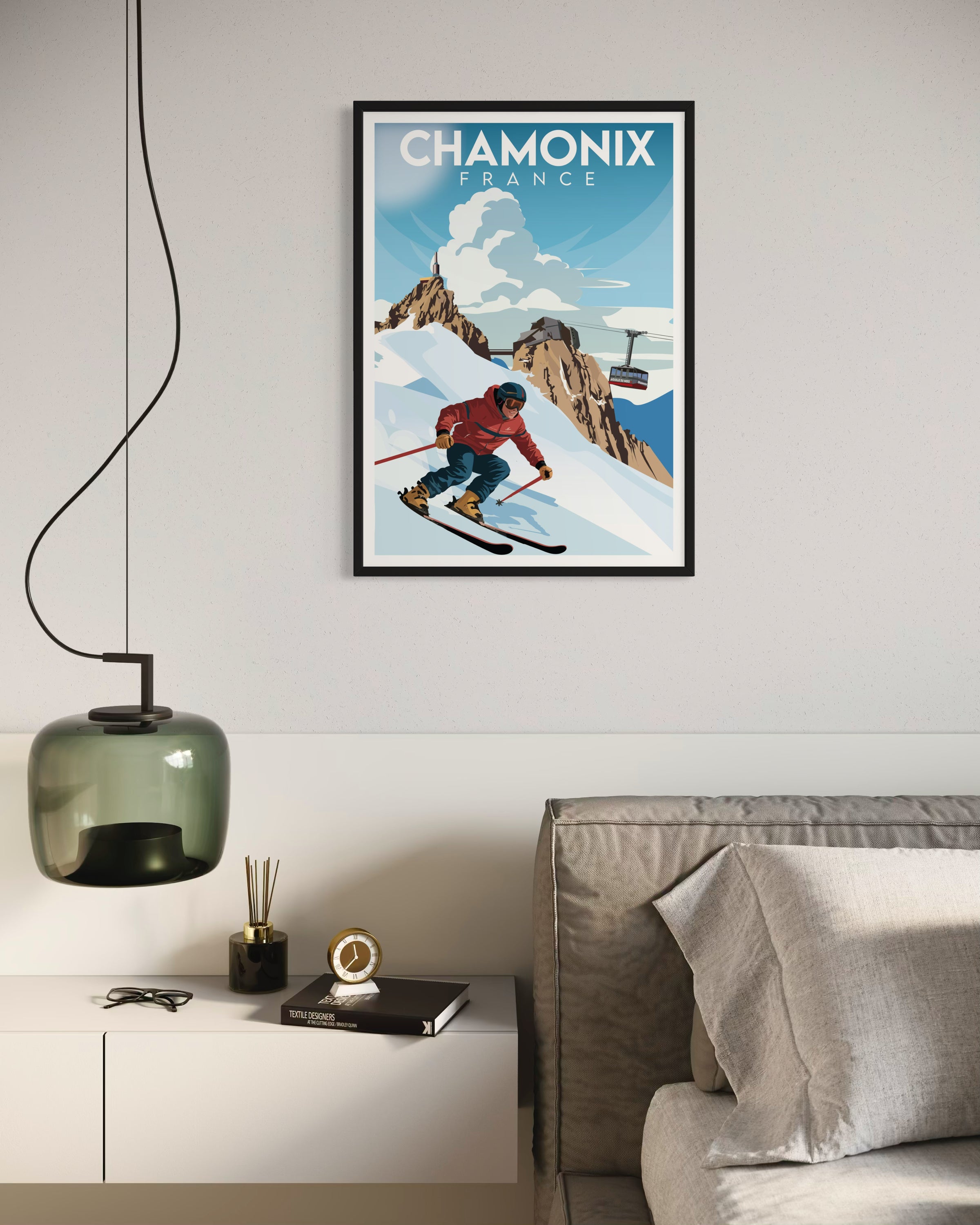 Chamonix Frankreich Kunstdruck