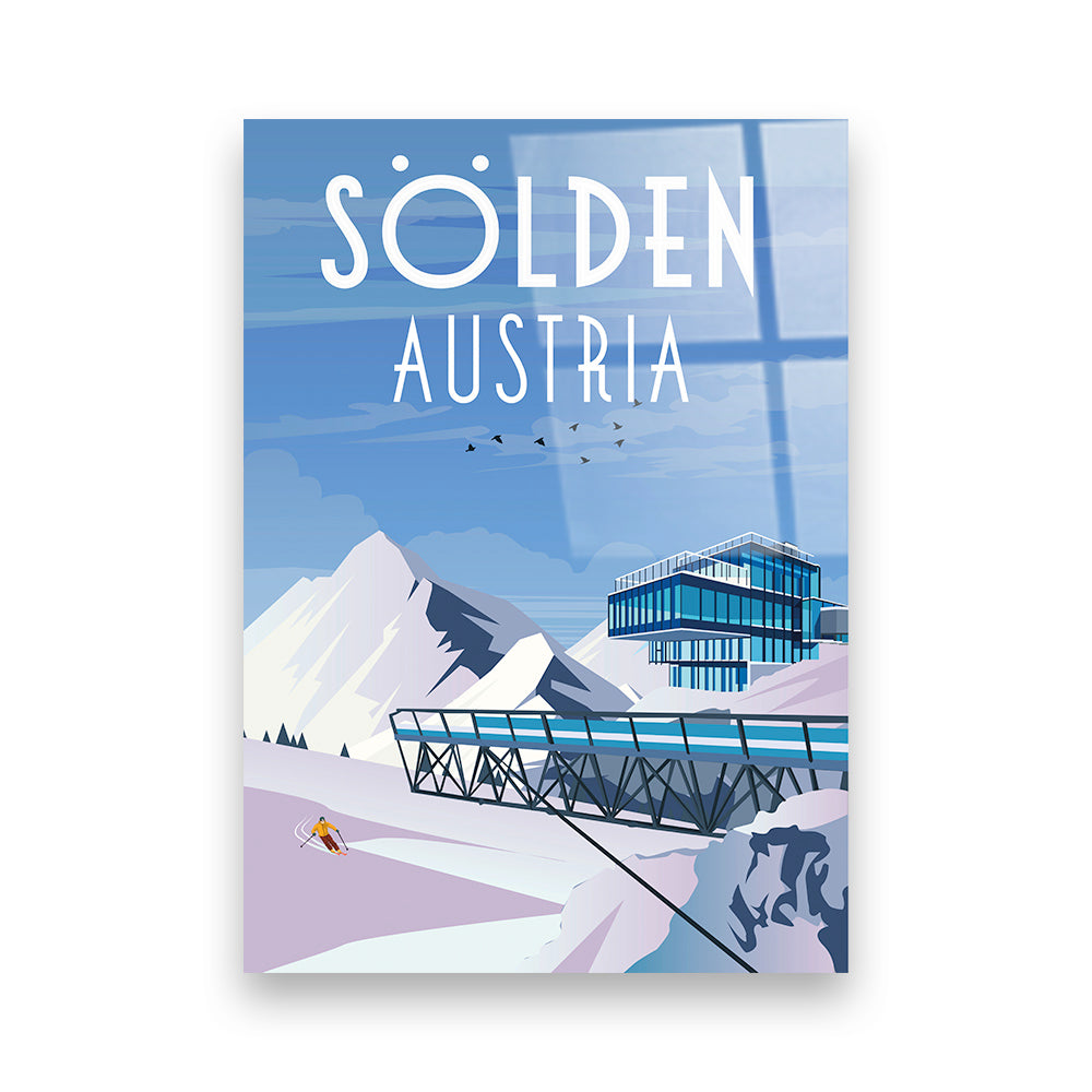 Sölden Österreich Acryldruck
