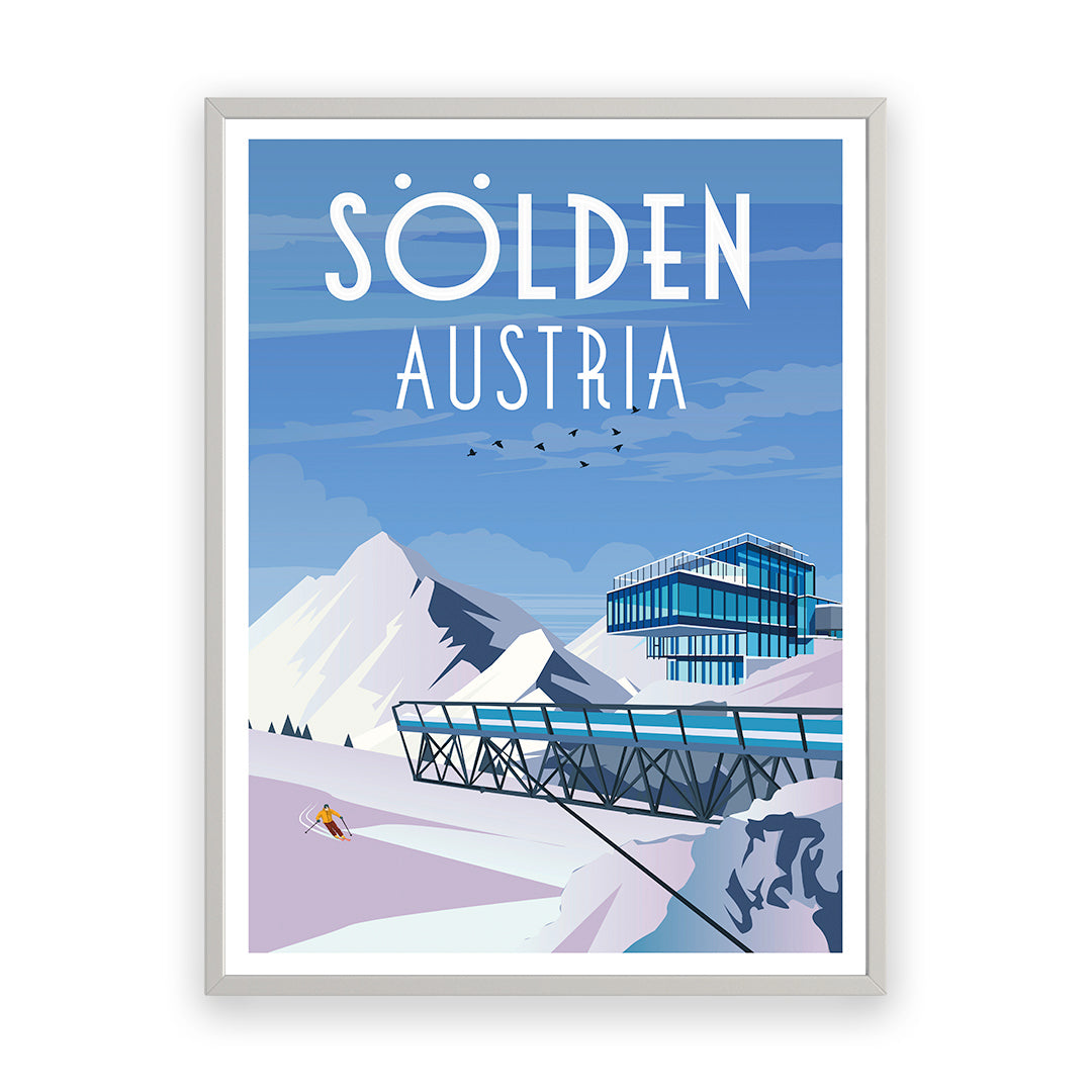 Sölden Österreich Kunstdruck