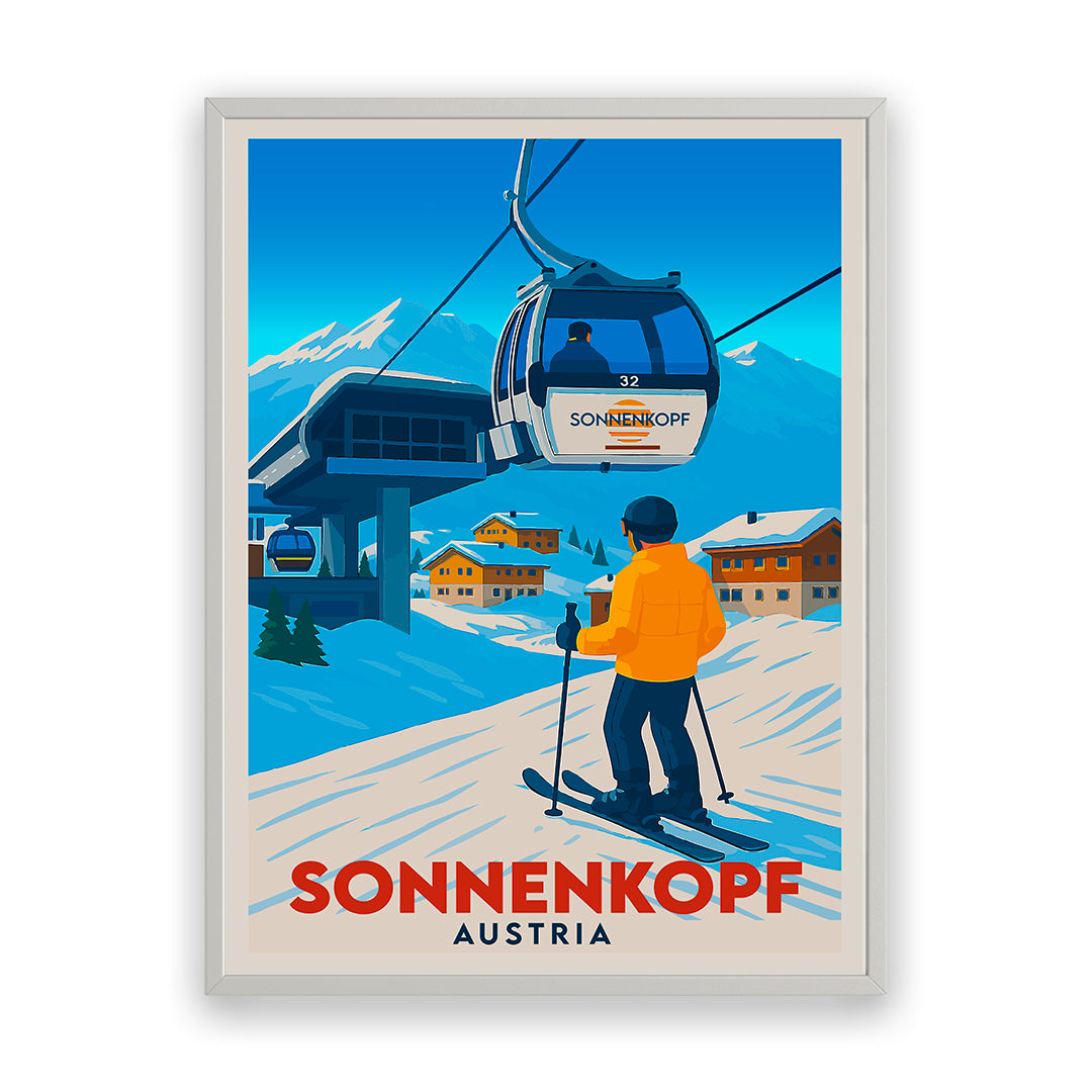 Sonnenkopf Österreich Kunstdruck