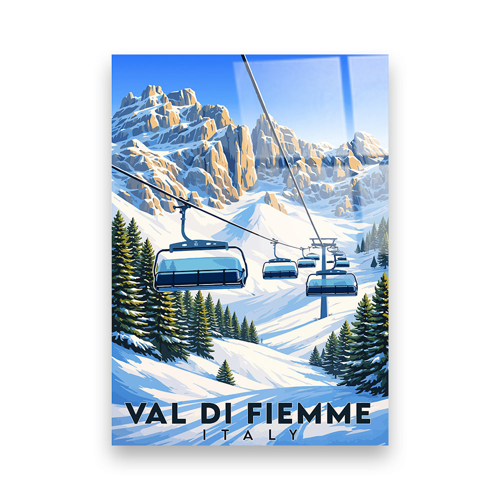 Val di Fiemme Italien Acryldruck