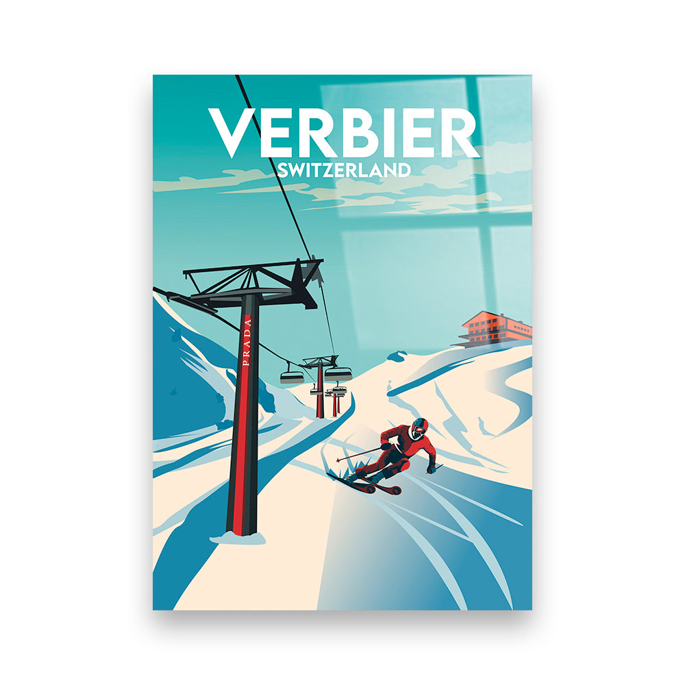 Verbier Schweiz Acryldruck