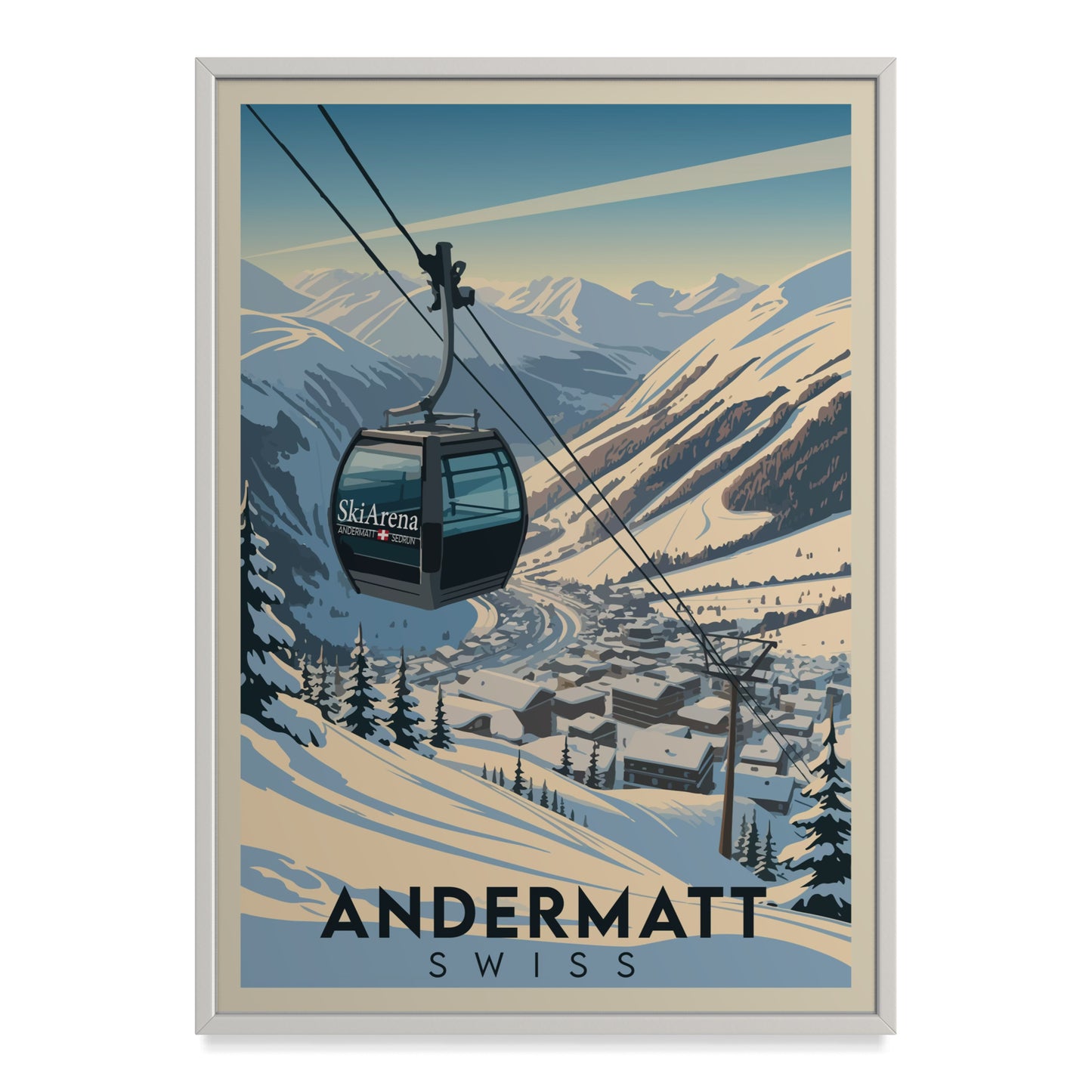 Andermatt Schweiz Kunstdruck