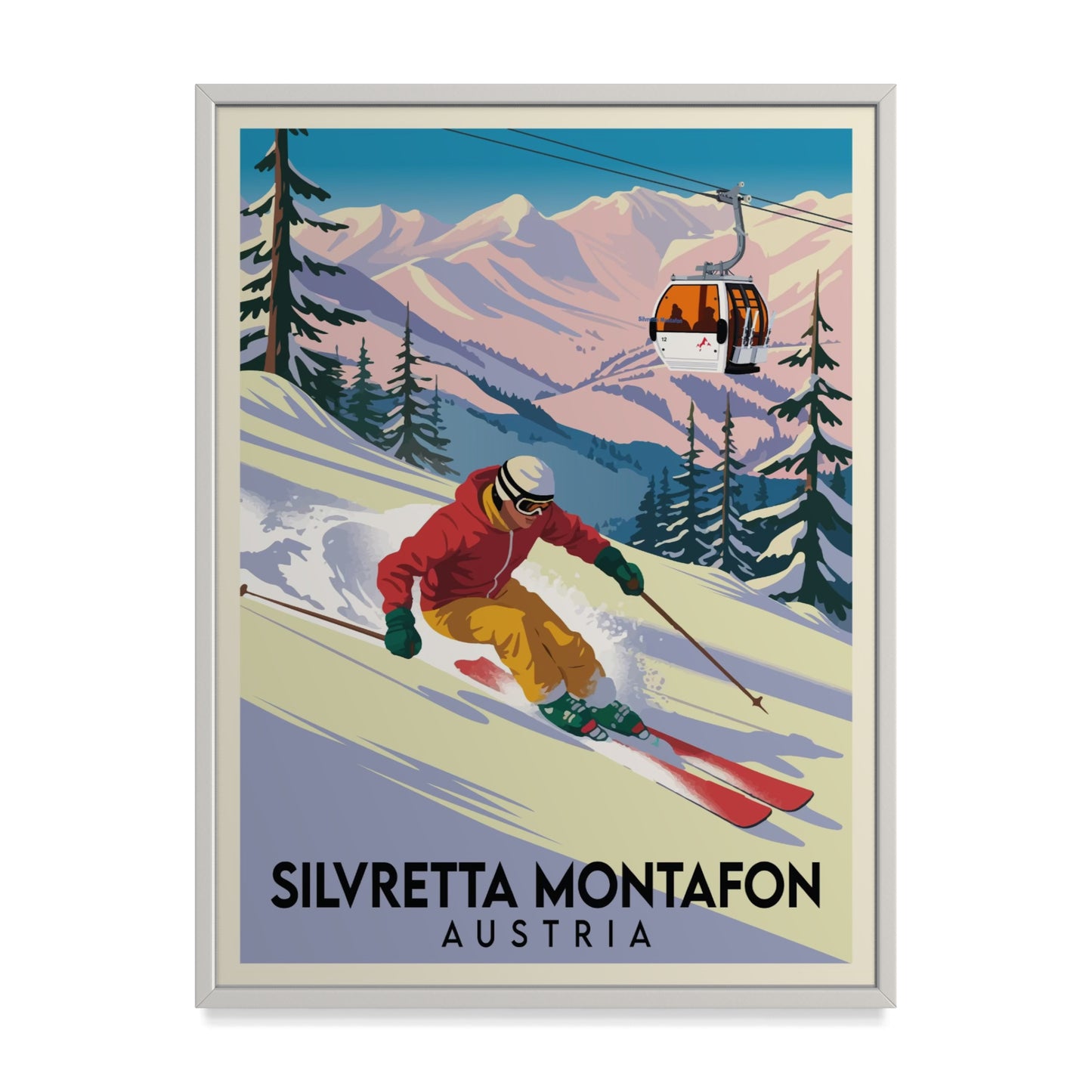 Silvretta Montafon Österreich Kunstdruck