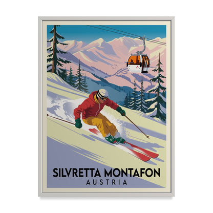 Silvretta Montafon Österreich Kunstdruck