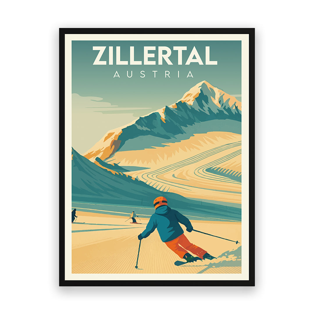 Zillertal Österreich Kunstdruck