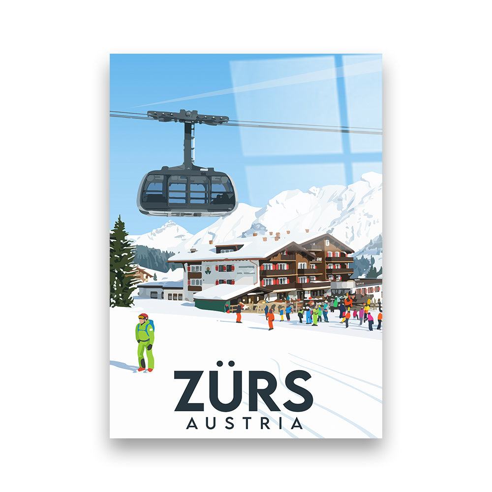 Zürs Österreich Acryldruck