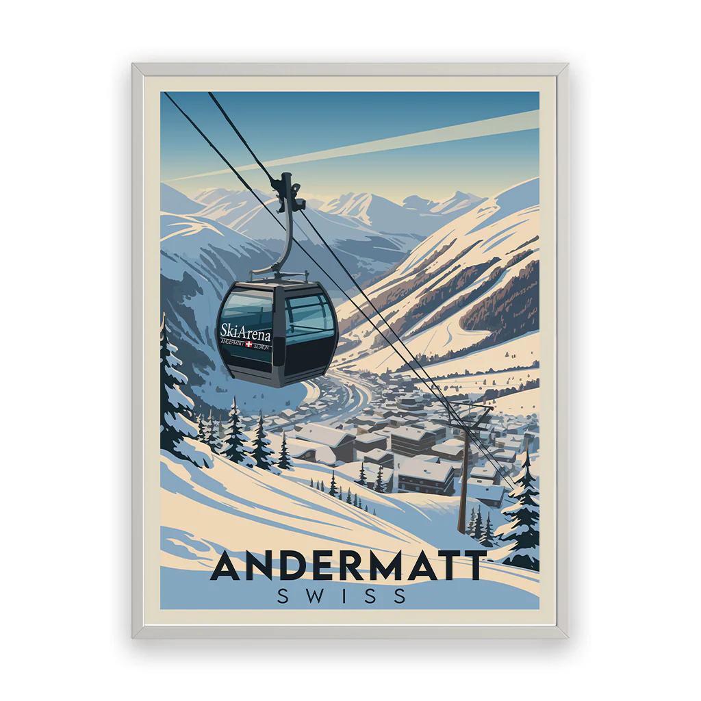 andermatt poster_rahmen_weiss