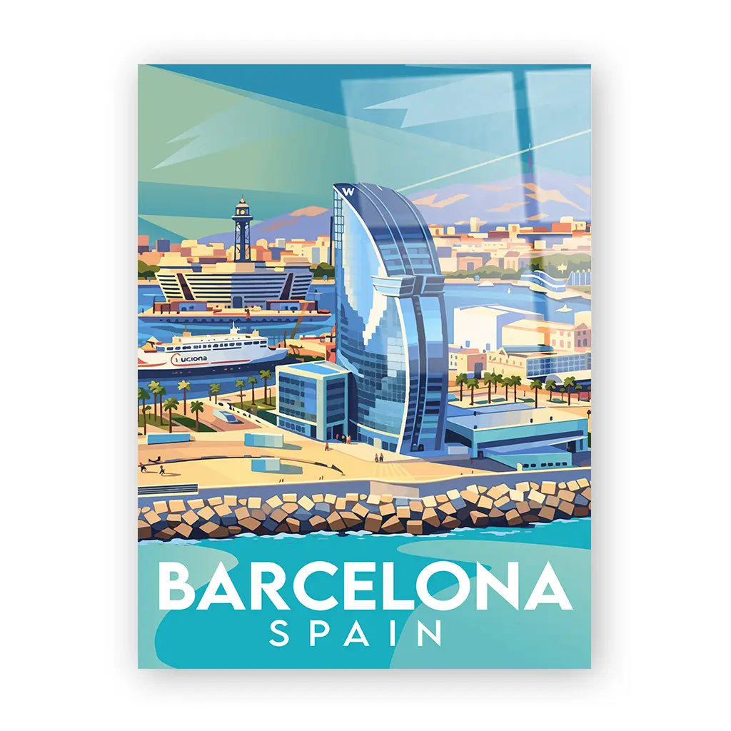 barcelona acryl_ohnerahmen