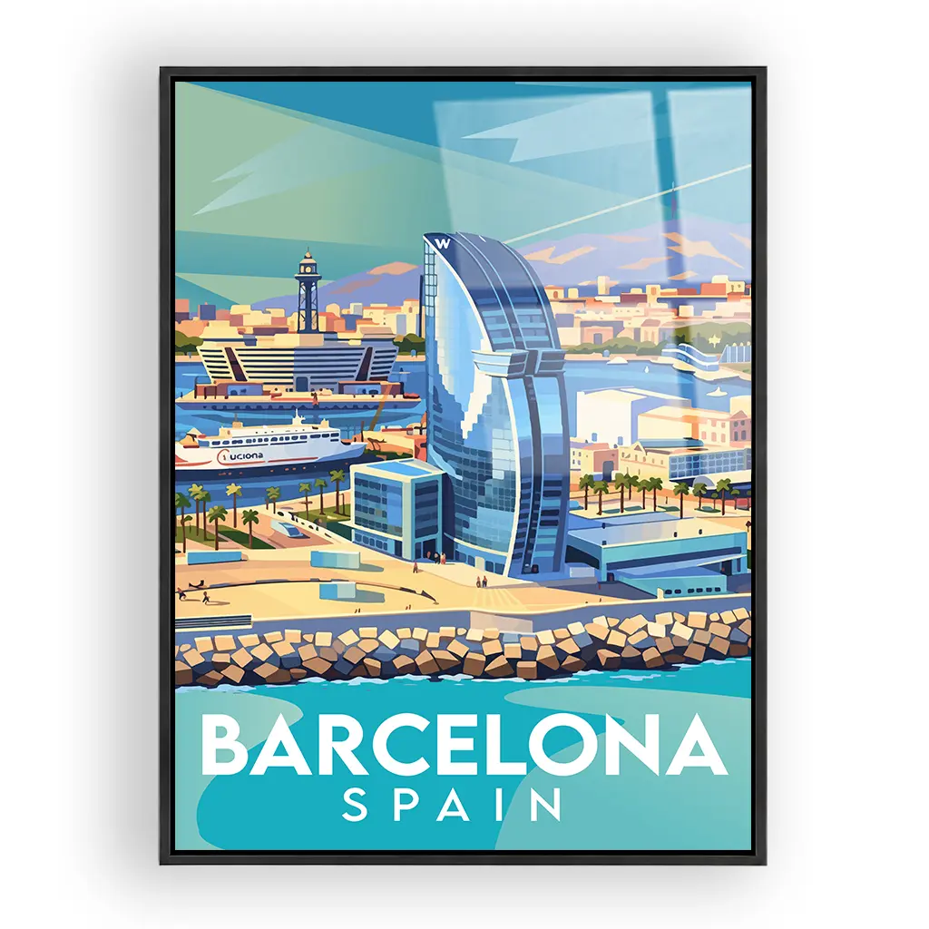 barcelona acryl_rahmen_schwarz