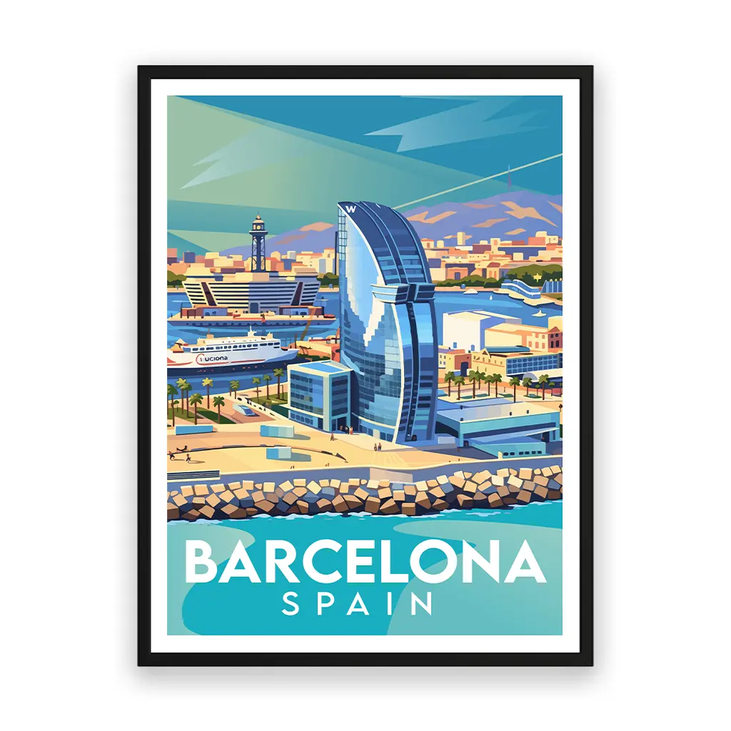 barcelona poster_rahmen_schwarz